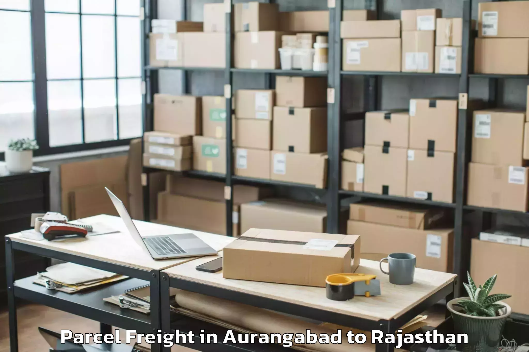 Get Aurangabad to Lachhmangarh Sikar Parcel Freight